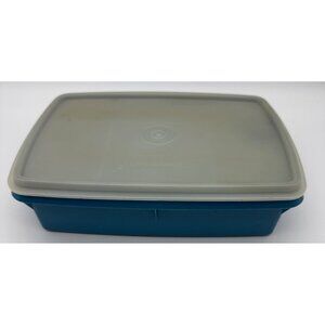 Tupperware Tuppercraft Stow-N-Go Sewing Craft Tackle Box Organizer 767-1 Blue